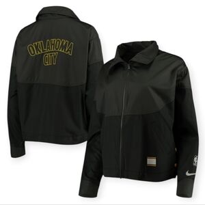 Nike OKC Thunder City Edition Full Zip Jacket Womens Small Black